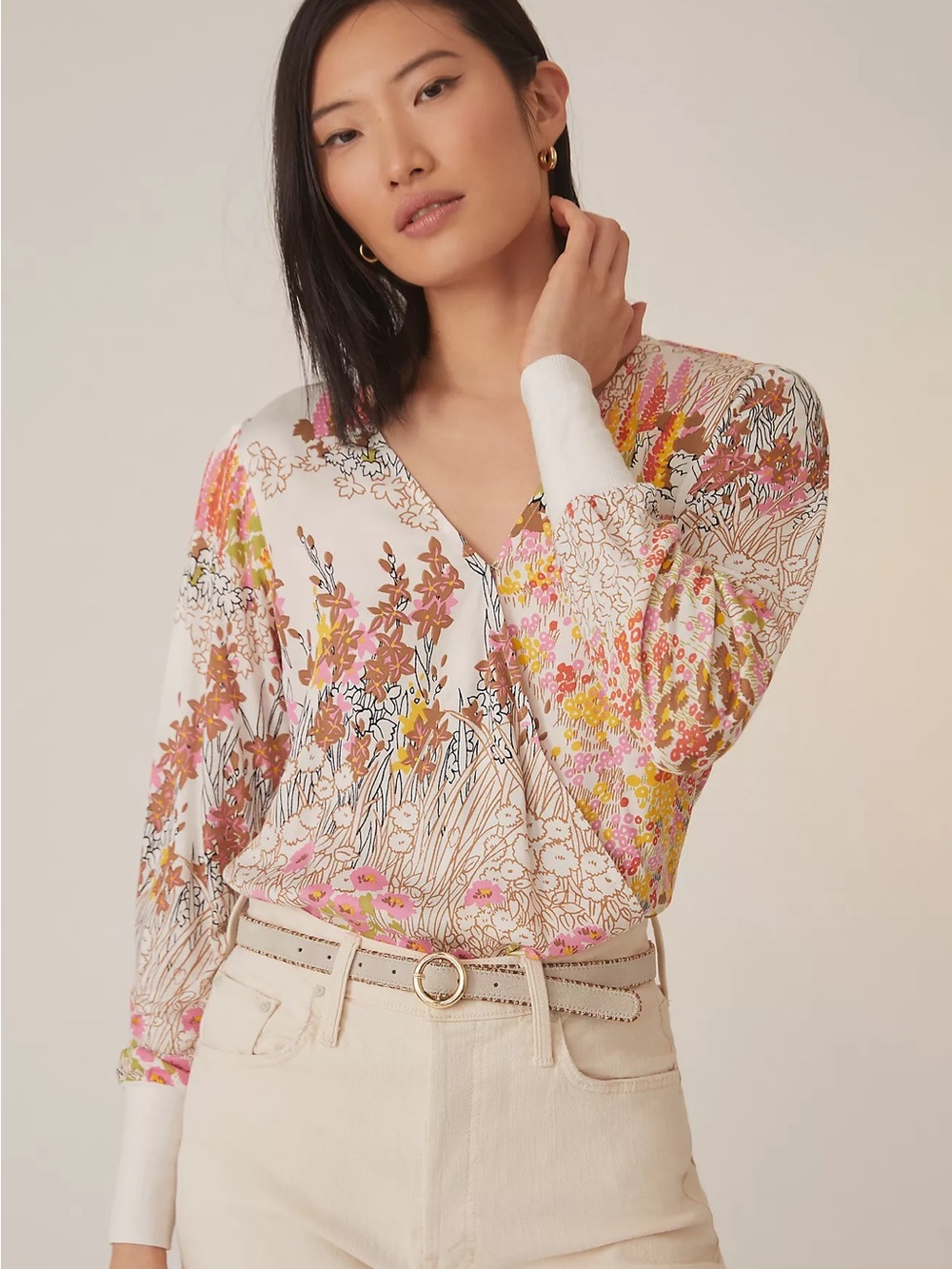 Anthropologie TINY Callie Floral Top-2X